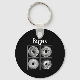 The Bagels Funny Bagel Bread Foodie Lover Bakery F Keychain