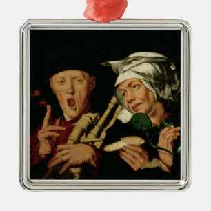 The Bagpiper Metal Ornament