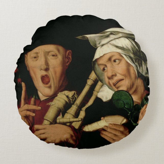 The Bagpiper Round Pillow (Front)