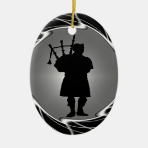 THE BAGPIPERS SPIRIT CERAMIC ORNAMENT