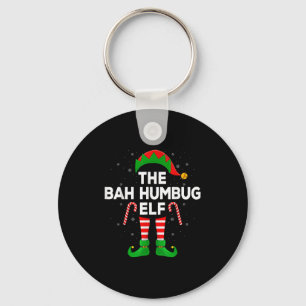 The Bah Humbug Elf Xmas Matching Family Elf Christ Keychain