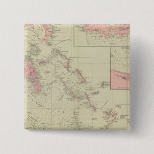 The Bahamas 2 Inch Square Button