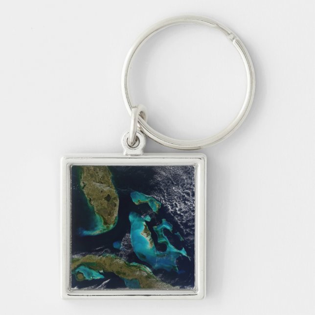The Bahamas, Florida, and Cuba Keychain (Front)