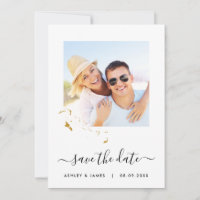 The Bahamas Map Photo Wedding Save the Date Card