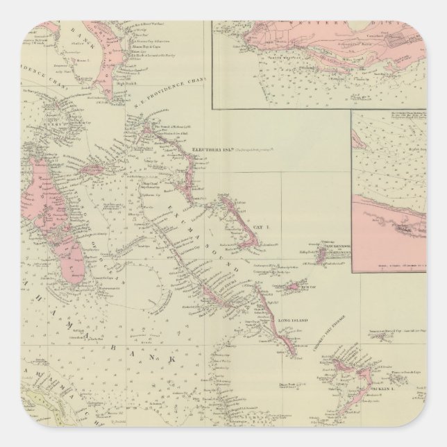 The Bahamas Square Sticker (Front)