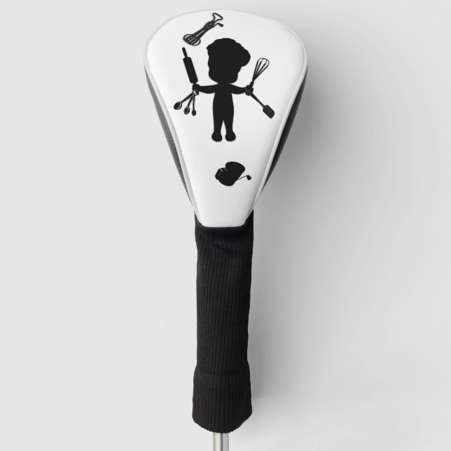 The Baker Juggles His Utensils / Tools Golf Head Cover (Front)