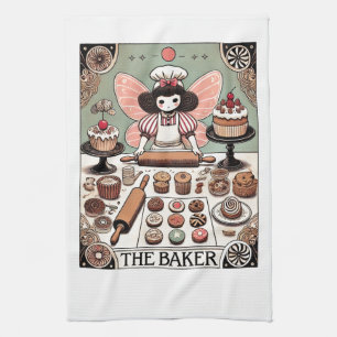 The Baker Tarot Card Fairy                         Kitchen Towel