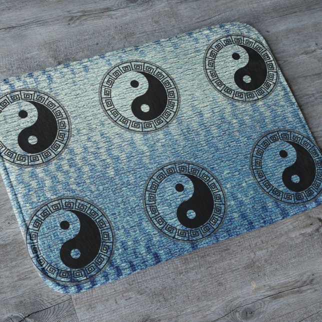 The Balance: Ba Gua, eight trigrams  yin yang TCM  Bath Mat (Creator Uploaded)