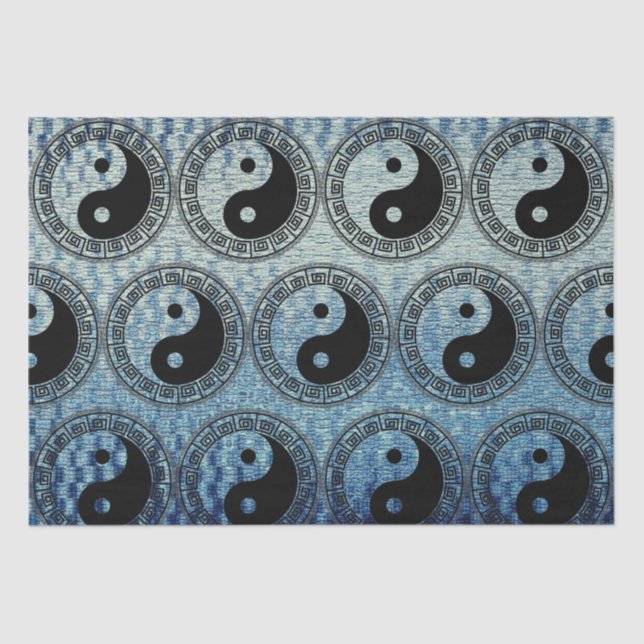 The Balance: Ba Gua, eight trigrams  yin yang TCM  Tissue Paper (Front)
