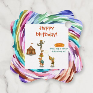 The Balancing Bunch Favour Tags