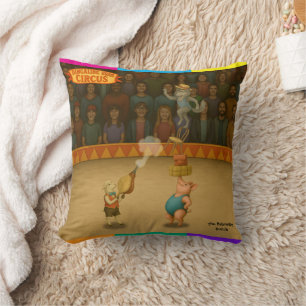 The Balancing Bunch Throw Pillow