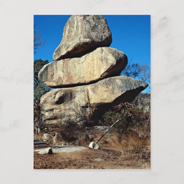 The Balancing Rocks, Harare, Zimbabwe rock formati Postcard (Front)