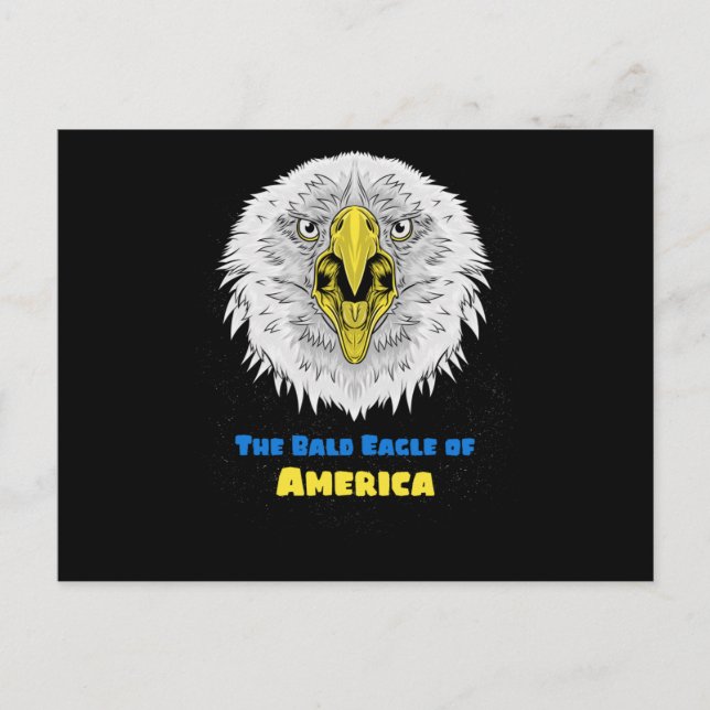 The Bald Eagle of American - US emblem Postcard (Front)