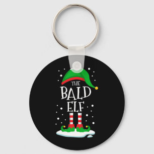 The Bald Elf Christmas Family Matching Xmas Group Keychain