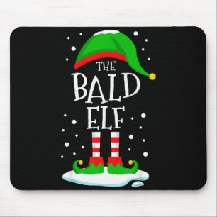 The Bald Elf Christmas Family Matching Xmas Group Mouse Pad