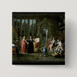 The Ball 2 Inch Square Button