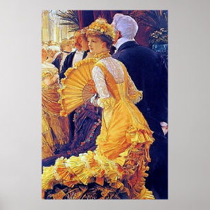The Ball ~ James Tissot ~ Fine Art Canvas Print. Poster
