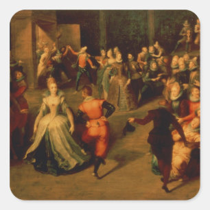 The Ball Square Sticker