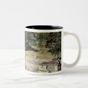 The Ballcourt in the Main Square, Classic Period Two-Tone Coffee Mug