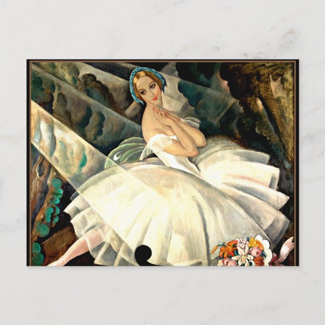 The Ballerina Ullal Poulsen inBallet Chopiniana Postcard (Front)
