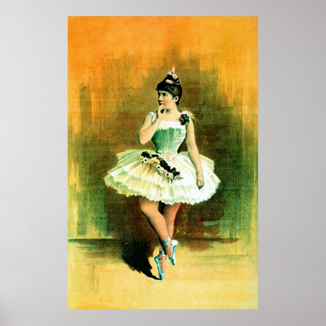 The Ballerina ~ Vintage Ballet Poster (Front)