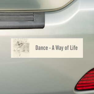 The Ballet Dancer, Toulouse-Lautrec Bumper Sticker
