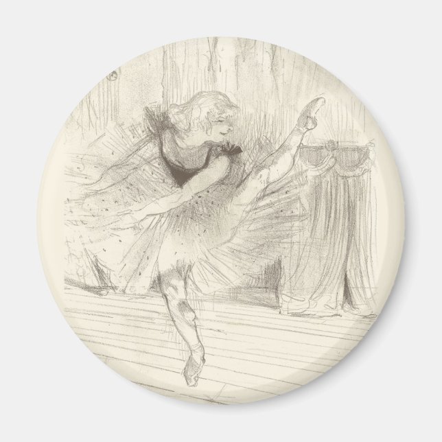 The Ballet Dancer, Toulouse-Lautrec Magnet (Front)