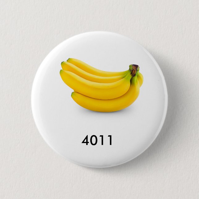 The bananas look good enough to eat. 2 inch round button (Front)