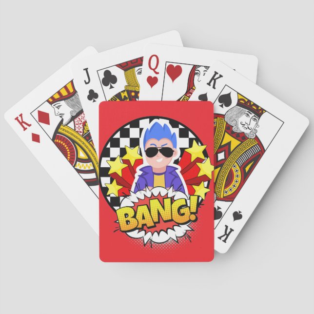 The bang guy  playing cards (Back)