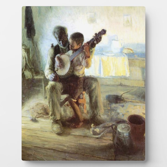 The Banjo Lesson By Henry Ossawa Tanner Plaque (Front)