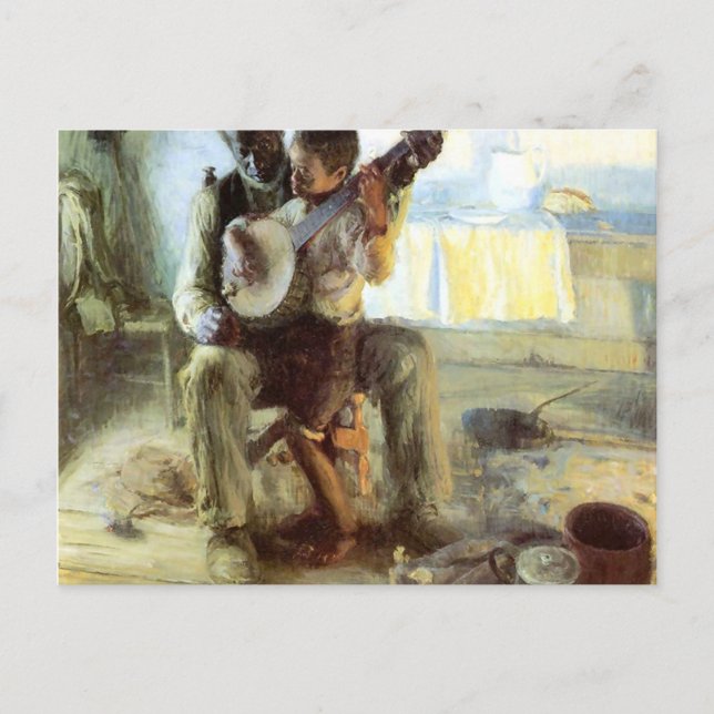 The Banjo Lesson By Henry Ossawa Tanner Postcard (Front)