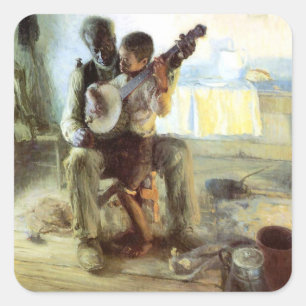 The Banjo Lesson By Henry Ossawa Tanner Square Sticker