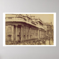 The Bank of England, London, c.1880 (sepia photo)