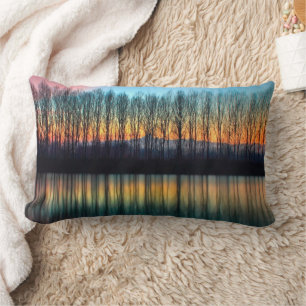The Bank of the Po Piedmont Italy Lumbar Pillow