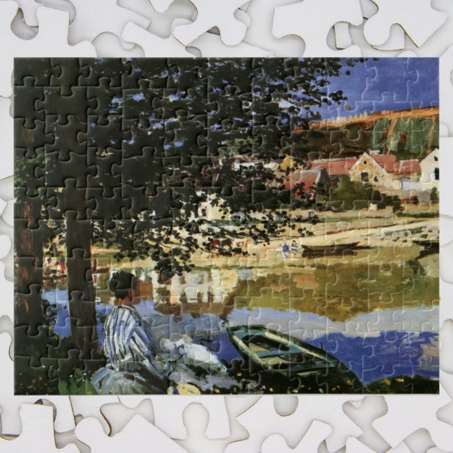 The Bank of the Seine, Bennecourt by Claude Monet Jigsaw Puzzle (Creator Uploaded)