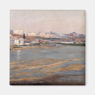 The Banks of the River Manzanares, 1912 (oil on ca Magnet
