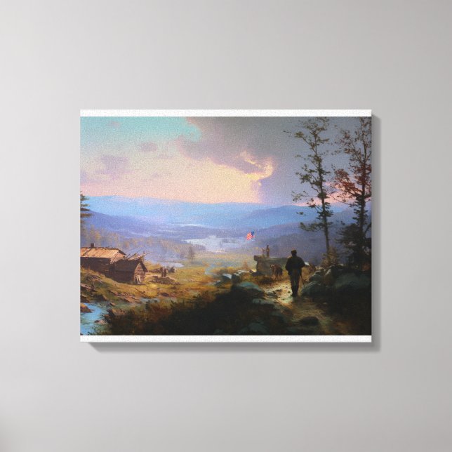 The Banner and the Valley  Canvas Print (Front)