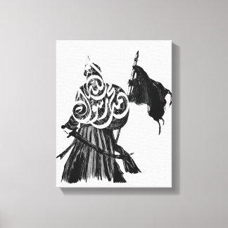 The Banner-Bearer of “Muhammad, Messenger of Allah Canvas Print