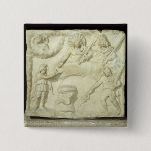 The Banquet of Mithras and the Sun 2 Inch Square Button