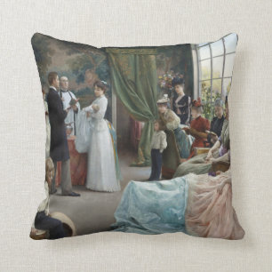 The Baptism, 1892 Throw Pillow