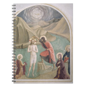 The Baptism of Christ, c.1438-45 (fresco) Notebook