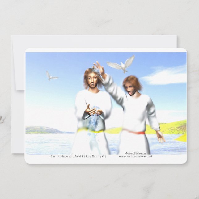 The Baptism of Christ Invitation (Front)