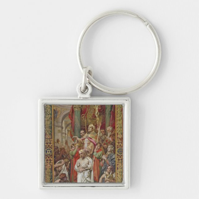The Baptism of Clovis I Keychain (Front)