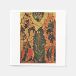 The Baptism of Jesus Christ Byzantine icon Napkin