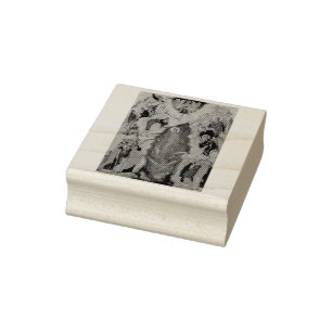 The Baptism of Jesus Christ Byzantine icon Rubber Stamp