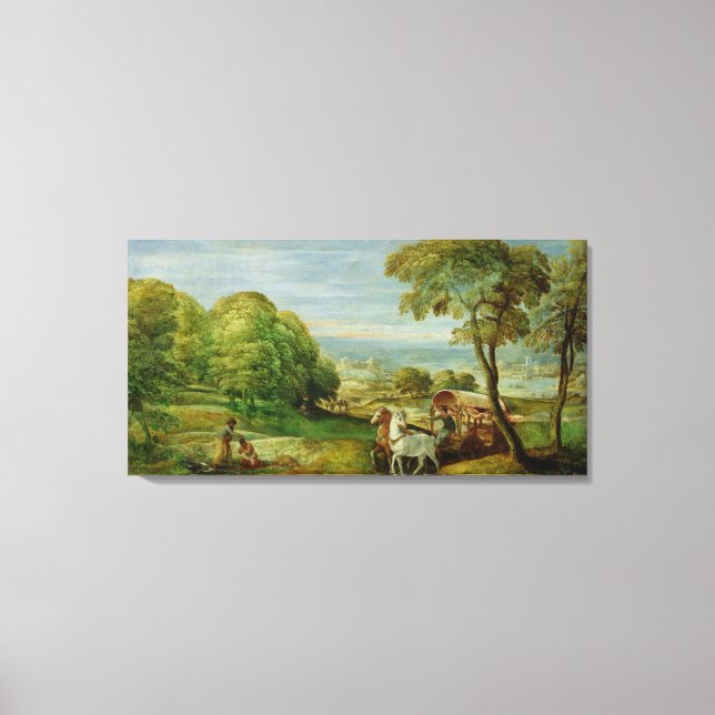 The Baptism of the Ethiopian Eunuch Canvas Print (Front)