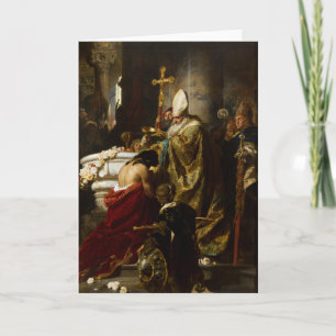 The Baptism of Vajk by Gyula Benczúr (1875) Card