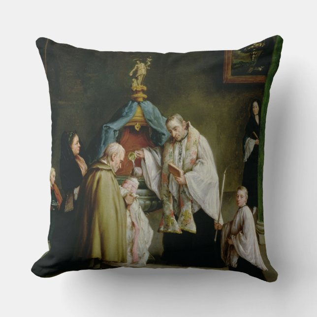 The Baptism Throw Pillow (Front)