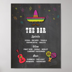 The Bar Fiesta Party Event Sign Wedding Reception