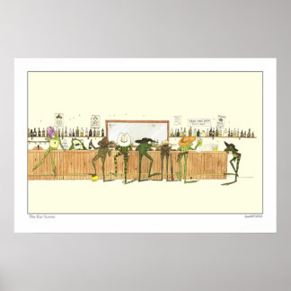 The Bar Scene Poster